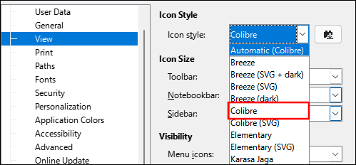 libreoffice-colibre-icons