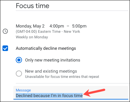 declinemeetingsmessage-googlecalendarfocustime