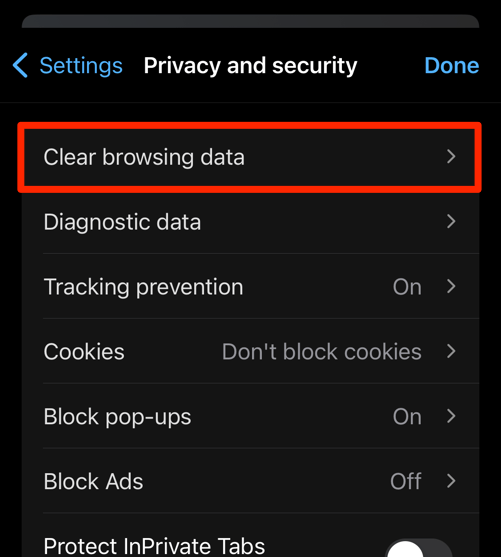 clear_browsing_data_menu_in_edge_app_for_iphone