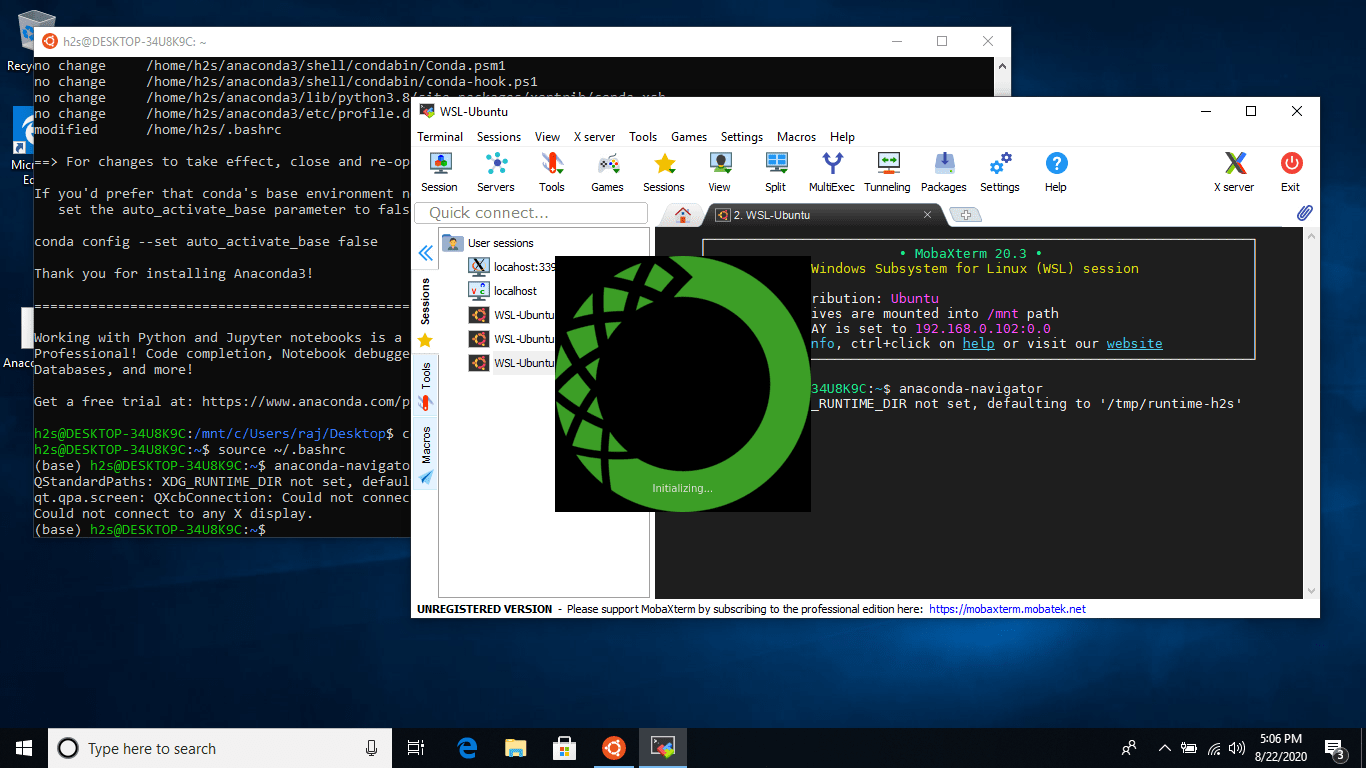 anaconda-gui-on-wsl-min