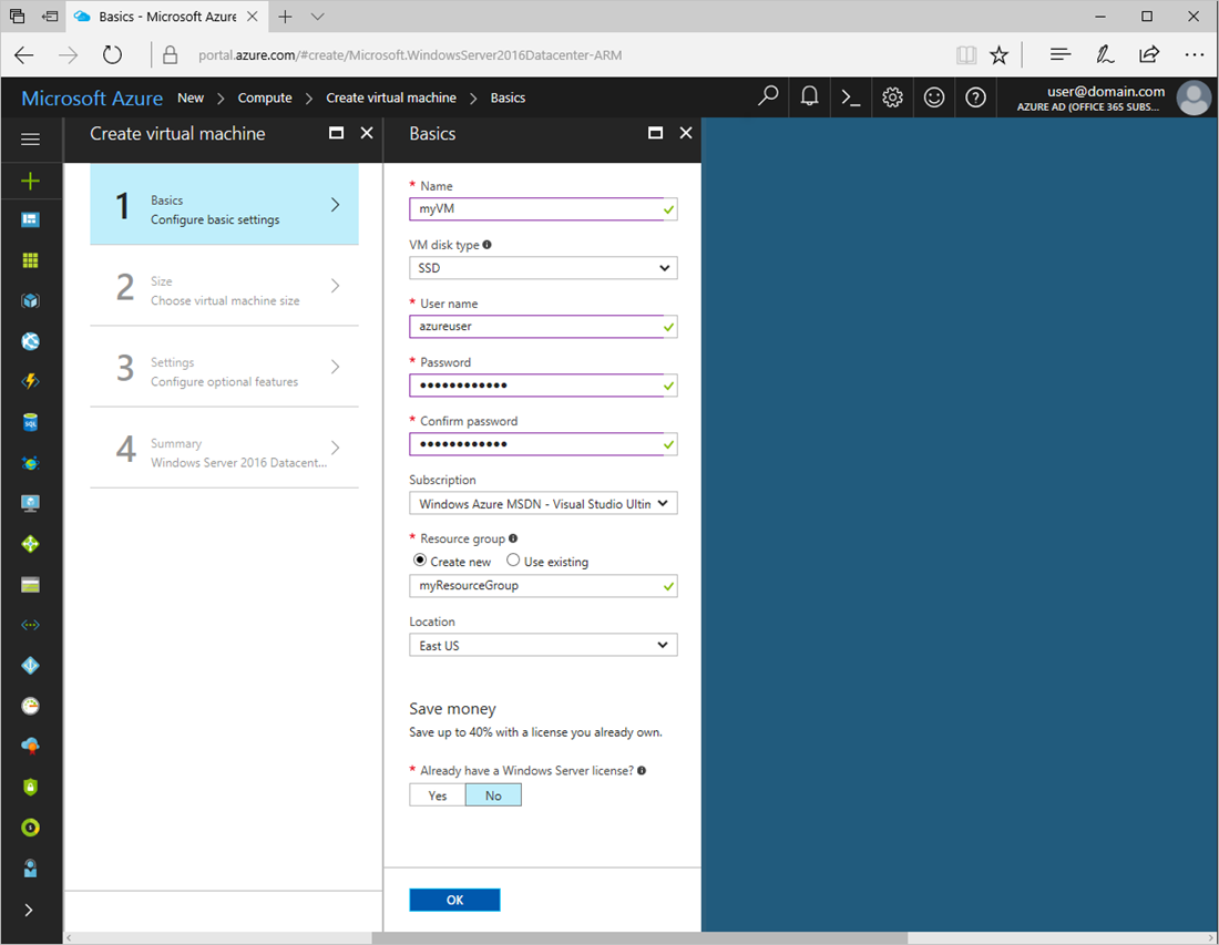 create-linux-vm-on-azure